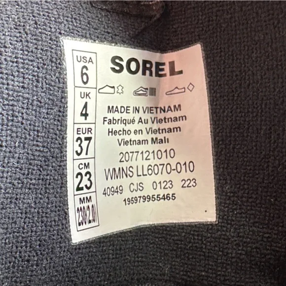 Sorel Caribou X Cold Weather Boots Black Size EU37 US6 - Picture 15 of 16